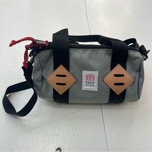 Topo Designs Classic Mini Duffel Bag, grey / black, 5L